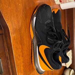 Black and Orange Tennis Shoes